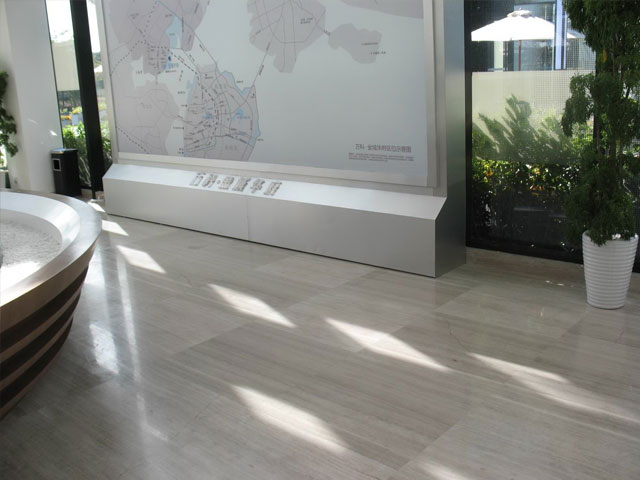 <b>White Wood Marble Floor</b>